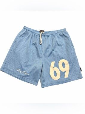 Danny Duncan 69 Mesh Light Blue Shorts